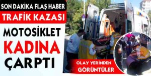 MİMAR SİNAN  CADDESİNDE TRAFİK KAZASI 1 YARALI 