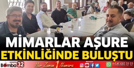 Mimarlar aşure etkinliğinde buluştu