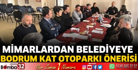 Mimarlardan belediyeye bodrum kat otoparkı önerisi