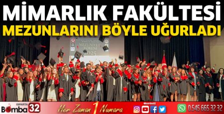 Mimarlık fakültesi mezunlarını böyle uğurladı