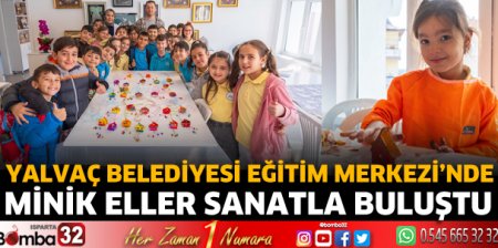 Minik eller sanatla buluştu