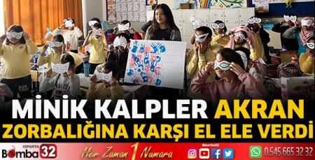 Minik kalpler akran zorbalığına karşı el ele verdi