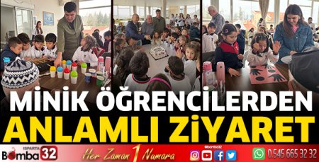 Minik Öğrencilerden Anlamlı Ziyaret