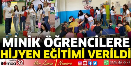 Minik öğrencilere Hijyen Eğitimi verildi