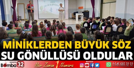 Minik Su Gönüllüleri yetişiyor