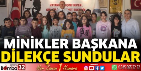 Minikler başkana dilekçe sundular