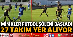 Minikler futbol şöleni başladı