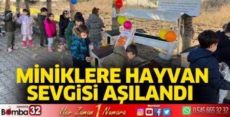 Miniklere hayvan sevgisi aşılandı