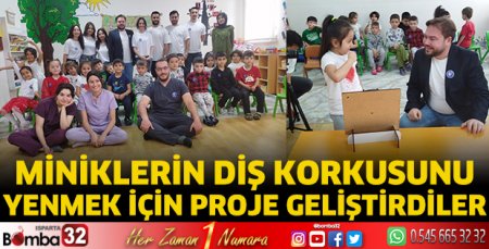 Miniklerin diş korkusunu yenmek için proje geliştirdiler