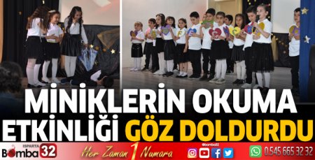 Miniklerin okuma etkinliği göz doldurdu 