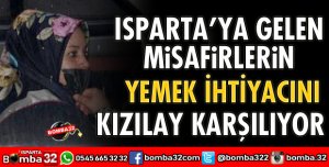 MİSAFİRLERİN YEMEK İHTİYACINI KIZILAY KARŞILIYOR