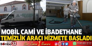 Mobil Cami ve İbadethane Temizlik Aracı hizmete başladı