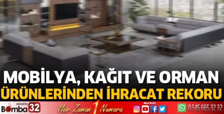 Mobilya, kâğıt ve orman ürünlerinden ihracat rekoru