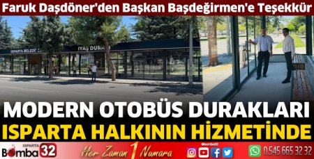 Modern otobüs durakları halkın hizmetinde