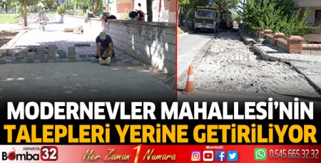 Modernevler Mahallesi’nin talepleri yerine getiriliyor 