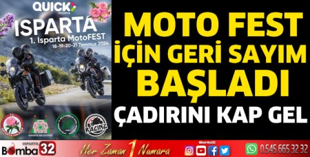 Moto Fest için geri sayım başladı çadırını kap gel