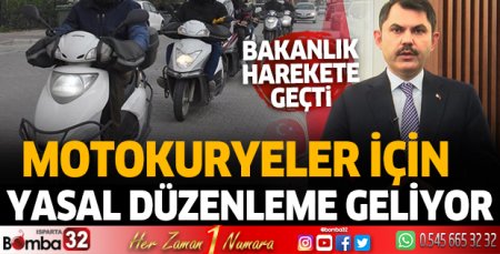 Motokuryeler için yasal düzenleme geliyor