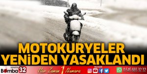 Motokuryeler yeniden yasaklandı