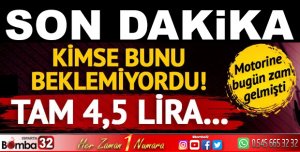 MOTORİNE ZAM GELİYOR