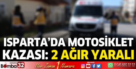 Motosiklet devrildi: 2 ağır yaralı