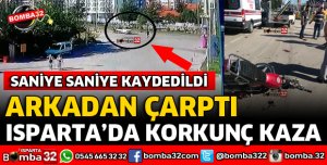 MOTOSİKLET HAFİF TİCARİ ARACA ARKADAN ÇARPTI