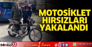 Motosiklet hırsızları yakalandı