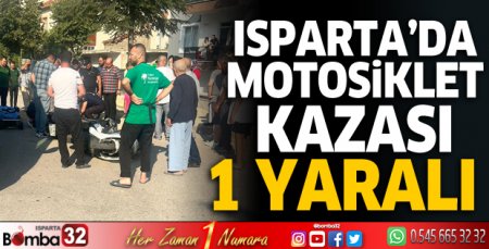 Motosiklet kazası 1 yaralı