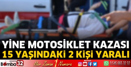 Motosiklet kazasında 2 yaralı 