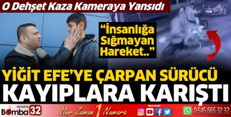 Motosikletlinin çarpıp kaçtığı Yiğit Efe hastanelik oldu