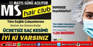 MS HAİR CLUB'TAN SAĞLIK ÇALIŞANLARINA BÜYÜK KAMPANYA