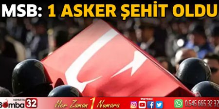 MSB: 1 asker şehit oldu