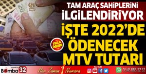 MTV 2022 oranları Resmi Gazete'de yayımlandı! İşte, model ve silindire göre MTV 2022 hesaplama bilgileri