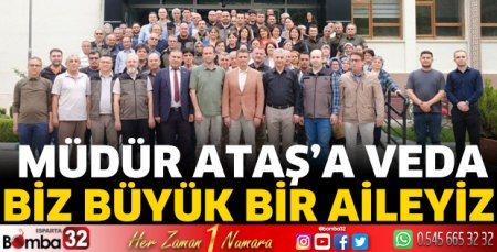 Müdür Ataş'a veda