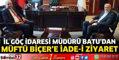 Müdür Batu'dan Müftü Biçer'e ziyaret