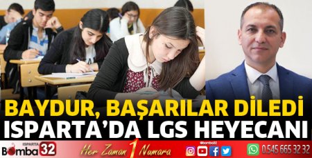 Müdür Baydur, öğrencilere başarılar diledi