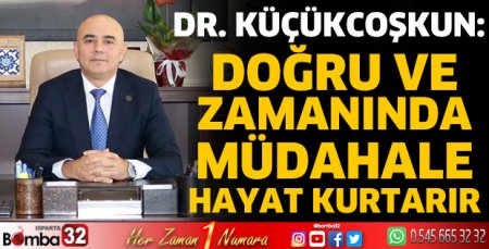 Müdür Küçükcoşkun’un 14 Eylül İlk Yardım Günü mesajı 