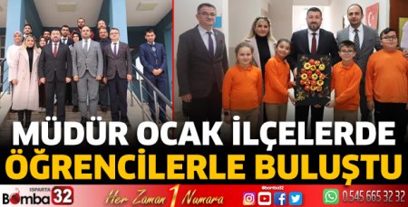 Müdür Ocak öğrencilerle bir araya geldi
