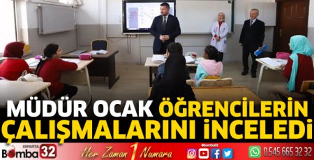 Müdür Ocak öğrencilerle buluştu