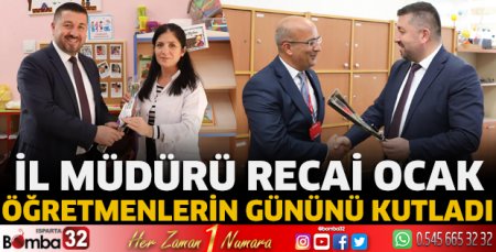Müdür Ocak, öğretmenlerin gününü kutladı