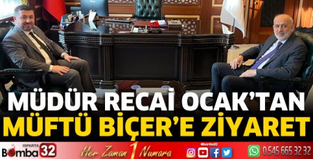 Müdür Ocak'tan Müftü Biçer'e ziyaret