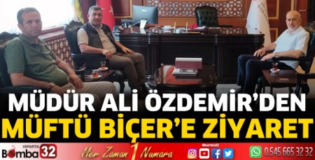 Müdür Özdemir'den Müftü Biçer'e ziyaret