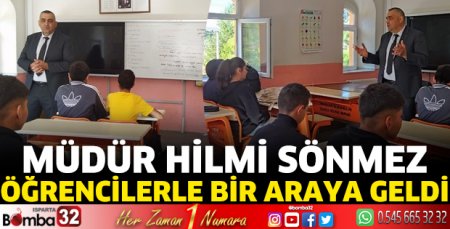 Müdür Sönmez, öğrencilerle bir araya geldi
