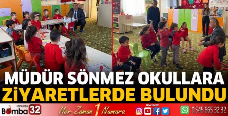 Müdür Sönmez'den okullara ziyaret