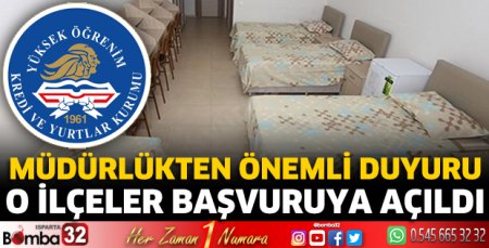 Müdürlükten önemli duyuru
