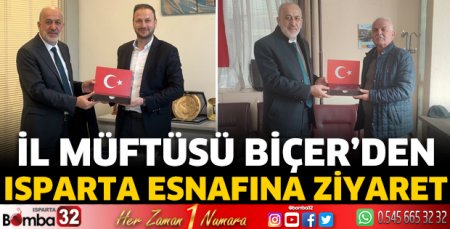 Müftü Biçer’den esnafa ziyaret