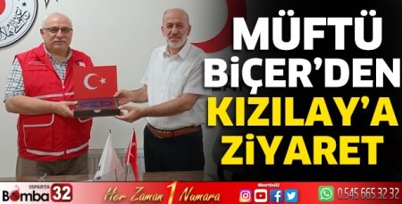 Müftü Biçer'den Kızılay'a ziyaret