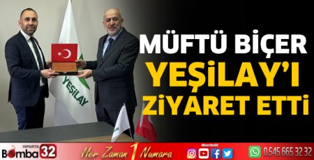 Müftü Biçer'den Yeşilay'a ziyaret