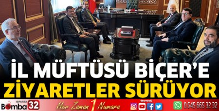 Müftü Biçer'e ziyaretler sürüyor