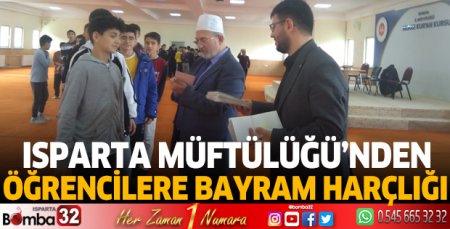 Müftülükten öğrencilere bayram harçlığı