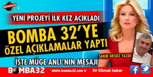 MÜGE ANLI YENİ PROJESİNİ BOMBA 32'YE AÇIKLADI İŞTE O DETAY